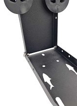 Платформа для крепления на лодку якорной лебедки, черная