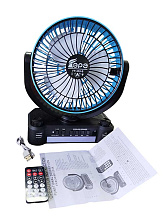 Многофункциональная радиоколонка FP-355-S с солнечной панелью, вентилятором, FM/USB/TF/BT и LED-подсветкой