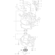 Верхний сальник коленвала Suzuki