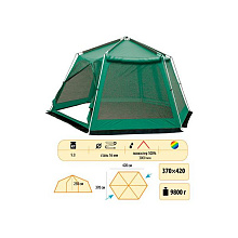Палатка-шатер Sol Mosquito green (420х370х250, зеленый)