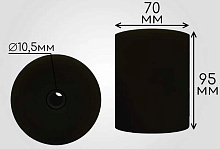 Ролики капролоновые Ø 70х95 мм на ложементы лодочного прицепа, 2 шт.