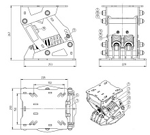 Амортизационная стойка Практик ONE, 267 мм, алюминий