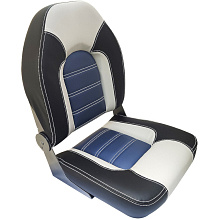 Кресло складное Premium (Carbone, серый-темно-серый-синий).