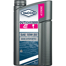 Масло моторное YACCO OUTBOARD 500 4T 10W30 для 4-тактных моторов (2 л.)