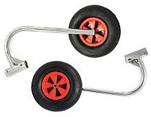 Транцевые быстросъемные колеса 330 мм, Техномарин для лодок типа "Солар", нерж. сталь