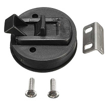 Замок потайной без ключей, Ø 61х35 мм, черный пластик