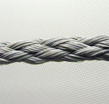 Леер безопасности плетеный, диаметр 15 мм., серый (остаток 2,9 метра)