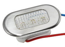 Светильник светодиодный с декоративно-защитной накладкой (нерж).