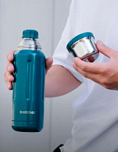 Термос Flask-1000 Deep Teal с узким горлом, 1 л