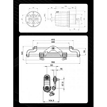 Гидравлическая система рулевого управления Техномарин GS-350/1 до 350 л.с., 4.7 об.