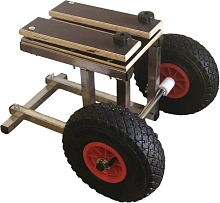 Тележка для мотора 8-15 л.с. подпружиненная, нержавеющая сталь