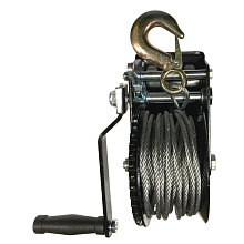 Лебедка для прицепа ручная 600 кг. (мет. трос)