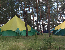 Шатер ЗВЕЗДА с пологом (75 м²).
