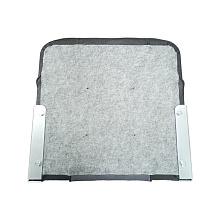 Кресло складное Патриот Люкс, черный/темно-серый (+поворотник)