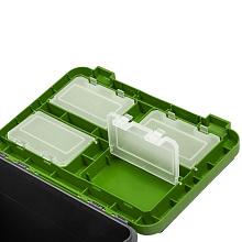 Ящик для зимней рыбалки Helios серый/салатовый (19 л.)