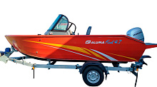 Катер Aluma fish 4.7, мотор Honda 90, прицеп МЗСА, (2018 б/у)
