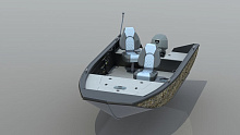 Лодка алюминиевая Альбакор 410 FISH