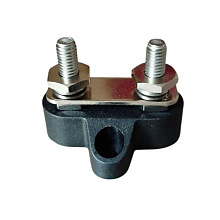 Клемма-штифт двойная, М6, 45х42 мм, черная