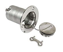 Горловина заливная для бензина с ключом, Ø 50 мм, нержавеющая сталь