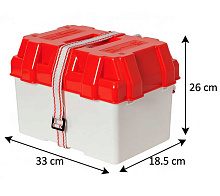Бокс для аккумулятора Osculati 33х18.5х26 см