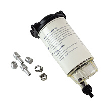 Фильтр топливный 10 мк (4-х такт) с креплением и водосборником (большой)