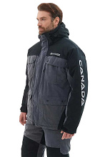 Костюм зимний Хантсмен Канада -35°С, серый/черный (ткань Finlandia)