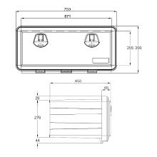Ящик инструментальный Daken Just, 81106