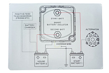 Зарядное реле для 2 АКБ, 12 В, 140 А