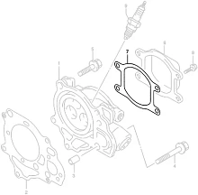 Прокладка крышки головки блока цилиндра Suzuki