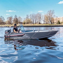 Лодка алюминиевая Волжанка 42 Scout