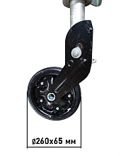 Колесо опорное для прицепа автоматическое, стойка Ø73 мм, 800 кг