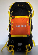 Рюкзак туристический с каркасом I CAN WIN 55 л., желто-оранжевый