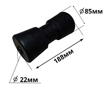 Килевой ролик с кронштейном на балку 40х80 мм, для лодочного прицепа 