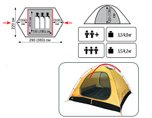 Палатка двухместная Tramp Nishe 2 V2