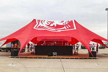 Тент ЗВЕЗДА Двойная (площадь 100 м²).