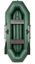 Надувная лодка ПВХ Бриз А280 надувное дно зеленый