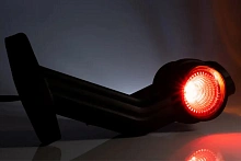 Фонарь габаритный левый FT 140 F L LED, на резиновой ножке, трёхцветный