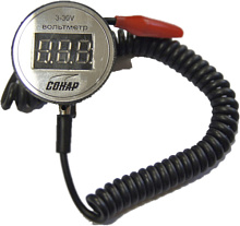 Вольтметр цифровой водозащищенный 3-30 В (клипса)