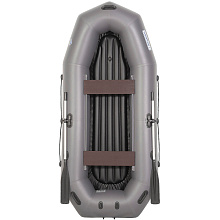 Надувная лодка ПВХ Лоцман Профи 300 ВНД, серый