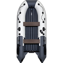 Надувная лодка Ривьера Компакт 3600 НДНД "Комби" светло-серый/графит