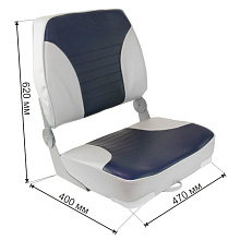 Кресло складное XXL (Spring, серо-синий)