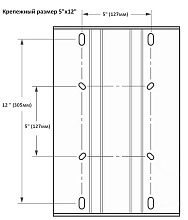 Крепление сиденья к стойке Ø60 мм, вперед-назад
