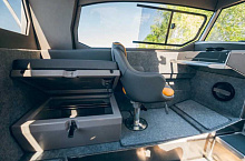 Форточка накладная со сдвижным стеклом левая 607х334 мм, Техномарин