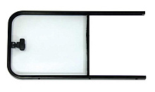 Форточка накладная со сдвижным стеклом левая 607х334 мм, Техномарин