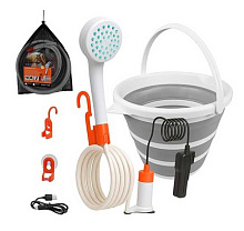 Переносной аккумуляторный душ SeaFlo с ведром, 10 л/мин, USB Type-C