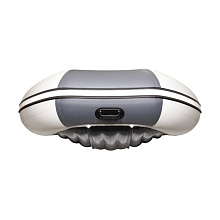 Надувная лодка Ривьера 3200 НДНД ГИДРОЛЫЖА "Комби" светло-серый/графит