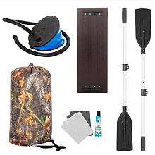 Надувная лодка ПВХ Бриз 220, белый/серый