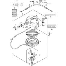 Барабанный (ручной) стартер Suzuki DF5