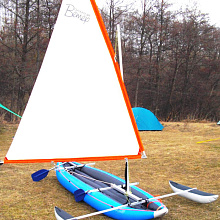 Мачта на надувную байдарку