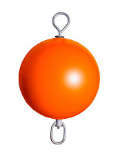 Буй надувной с вертлюгом и рымом Majoni 750х400 мм, оранжевый